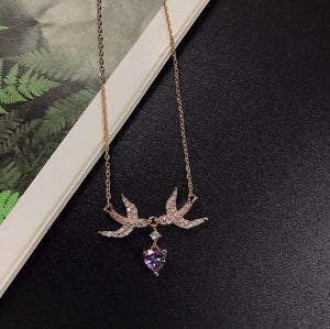 Fashion Lady Amethyst Necklace