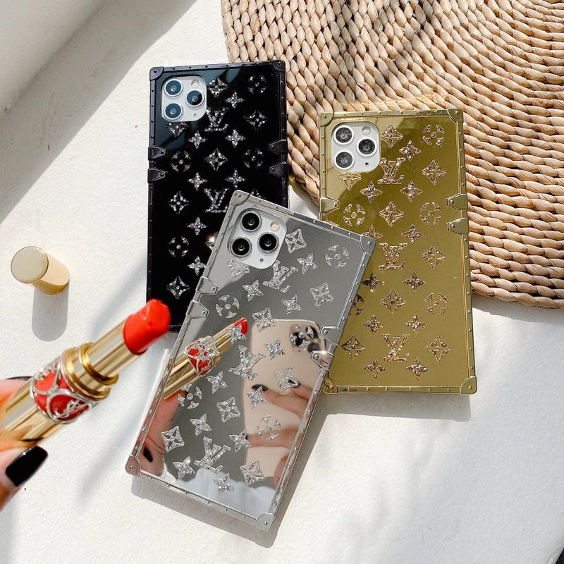 Luxury square mirror phone case