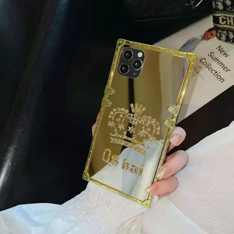 Diamond mirror phone case For iphone