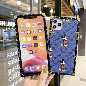 Fashion Mickey square phone case for iPhone