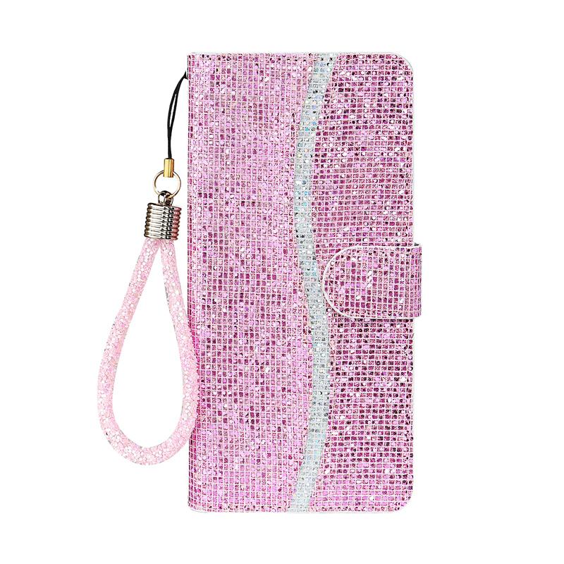 Women's Wallet Crystal Wrist Phone Case