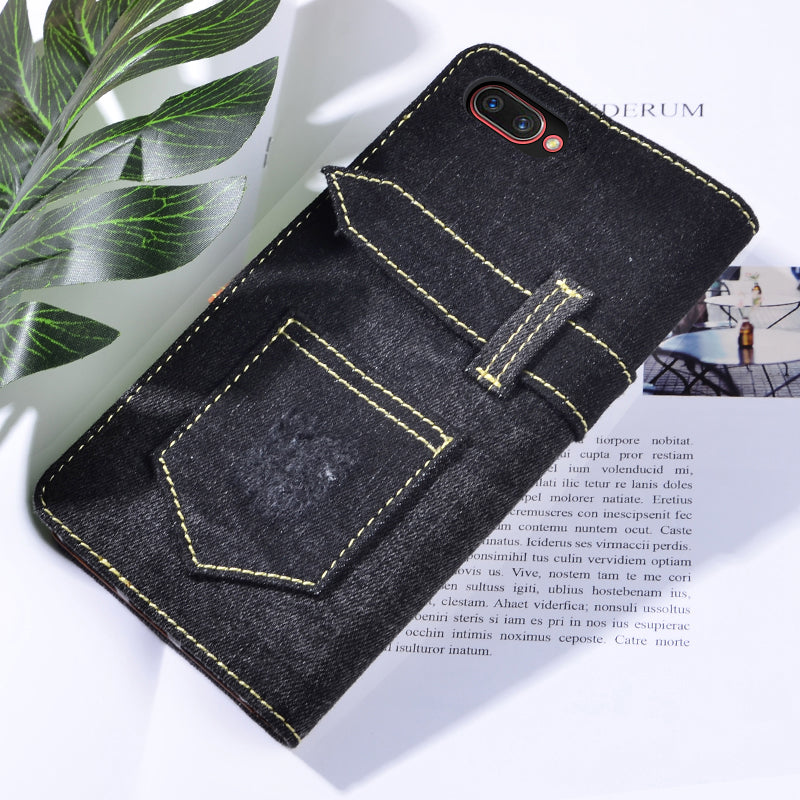 Jeans Style Leather Flip Case