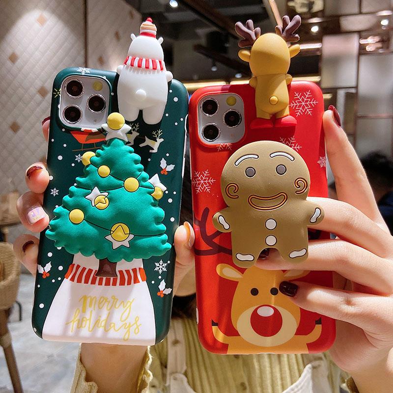 Lovely stand Christmas mobile phone case