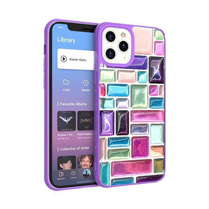 3D visual cube crystal phone case