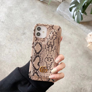 Fashion snake pattern card phone case