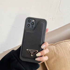 Simple leather phone case