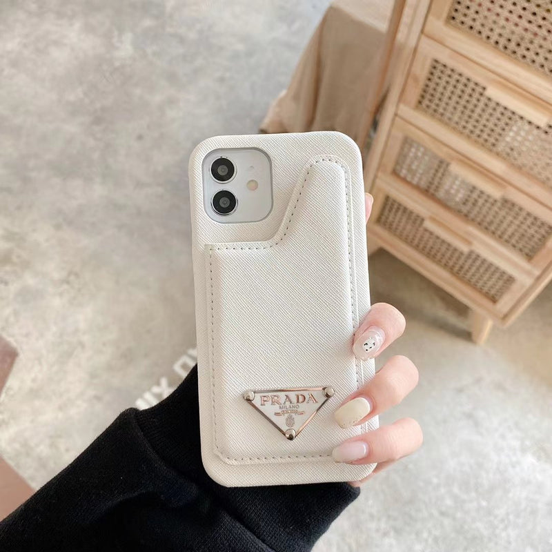 Simple leather phone case