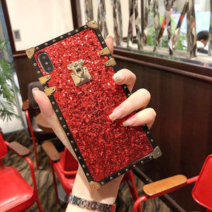 bling square phone case