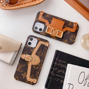 Fashion messenger card holder phone case