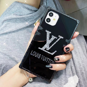 Luxury square mirror phone case