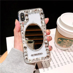 Rhinestone Handmade Mirror Box