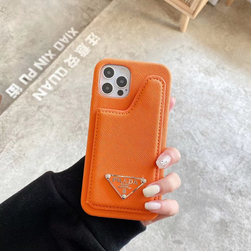 Simple leather phone case