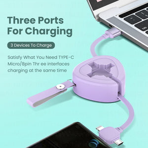 3 In 1 5A USB Charge Cable