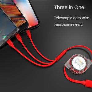 3 in 1 Data Line  Type-c Mobile