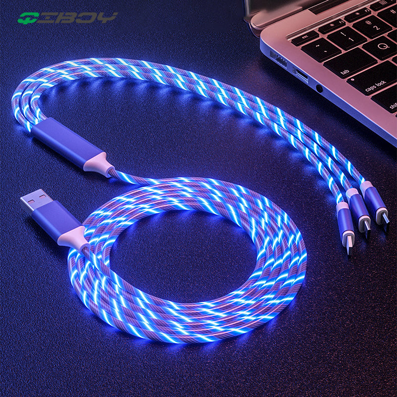 3 in 1 USB Illuminated Charging Cable