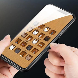 Smart luminous glass mobile phone case