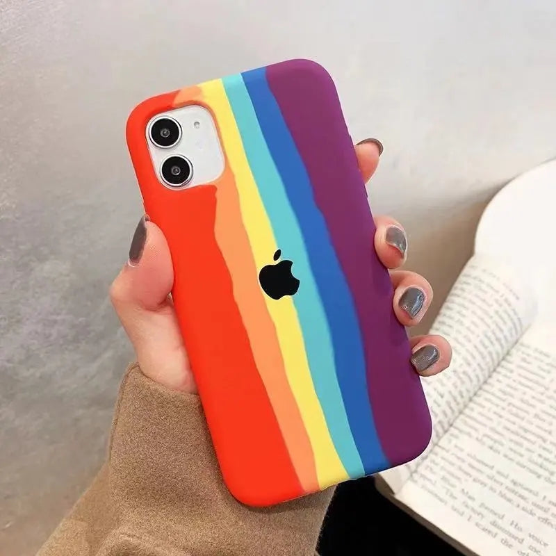 Rainbow Liquid Silicone Case