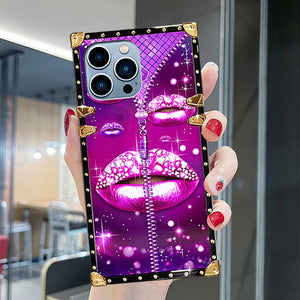 Luxury  Diamond   Square   phone case for samsung