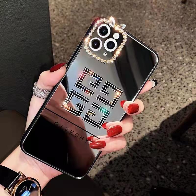 Luxury rhinestones Mirror phone Case for IPhone 13