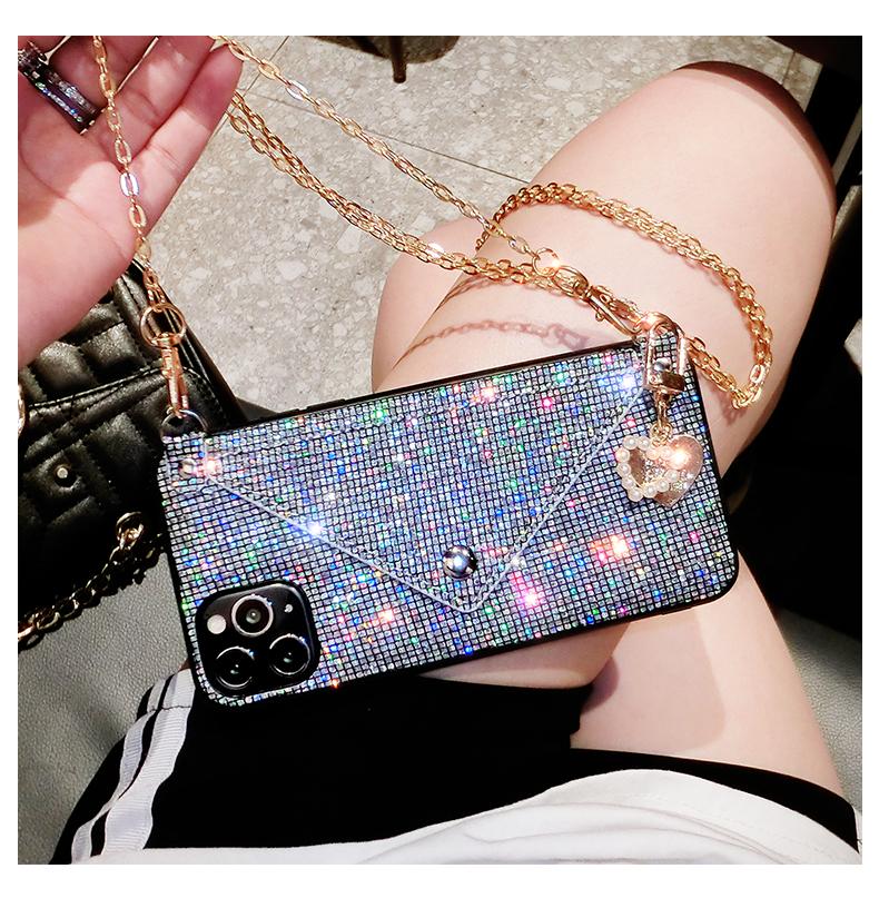 Luxury Glitter chain phone case