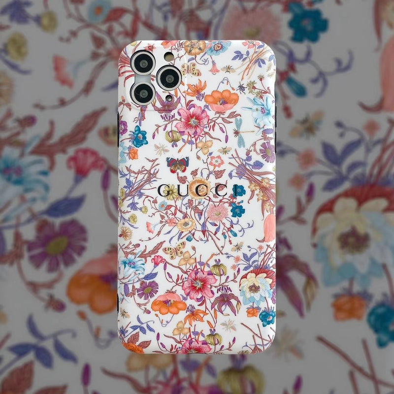 Flower glossy phone case