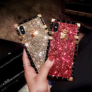 bling square phone case