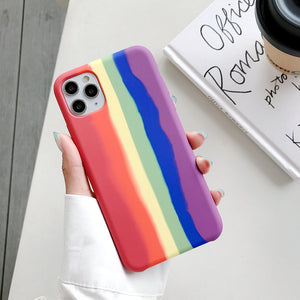 Rainbow Liquid Silicone Case