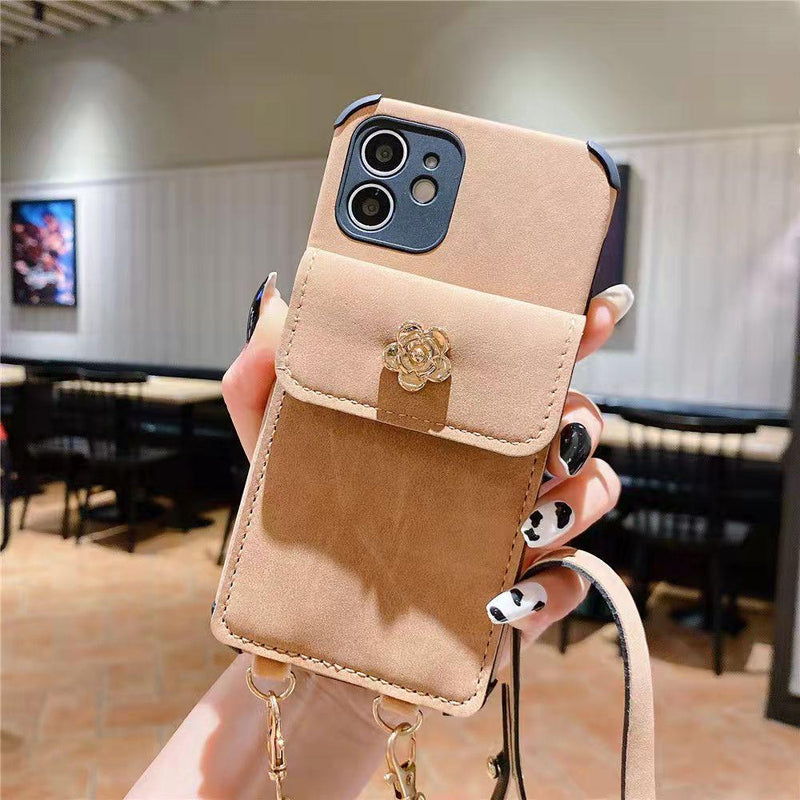 Crossbody Card package chain phone case for iphone