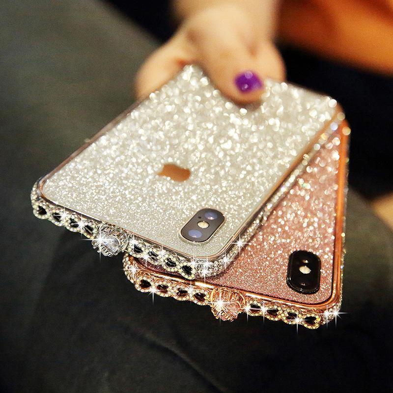 Bling Heart-Shaped Crystal iPhone Case With Grade A Aluminum Frame