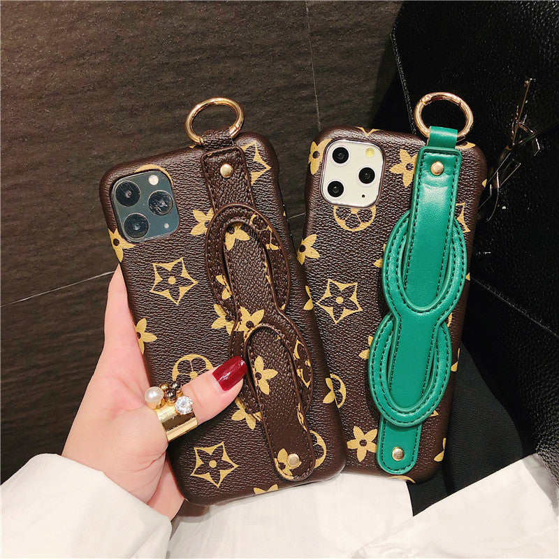 Wrist Band Leather Phone Case