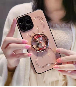 Diamond Bowknot Stand Phone Case for iphone