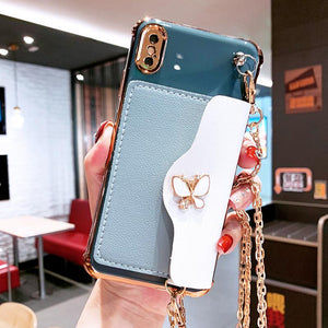 Rhinestone Butterfly Phone Case