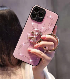 Diamond Bowknot Stand Phone Case for iphone