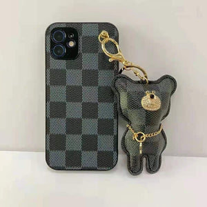 Cute bear hanging phone case