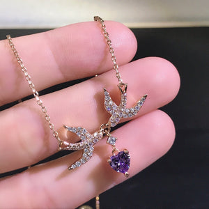 Fashion Lady Amethyst Necklace