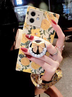 Retro small floral  phone case For iphone