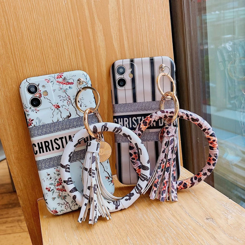 Luxury flower bracelet phone case