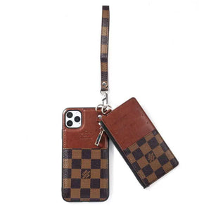 Fashion Genuine Leather Phone Case Card Case