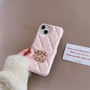 Luxury soft leather phone case for iphone