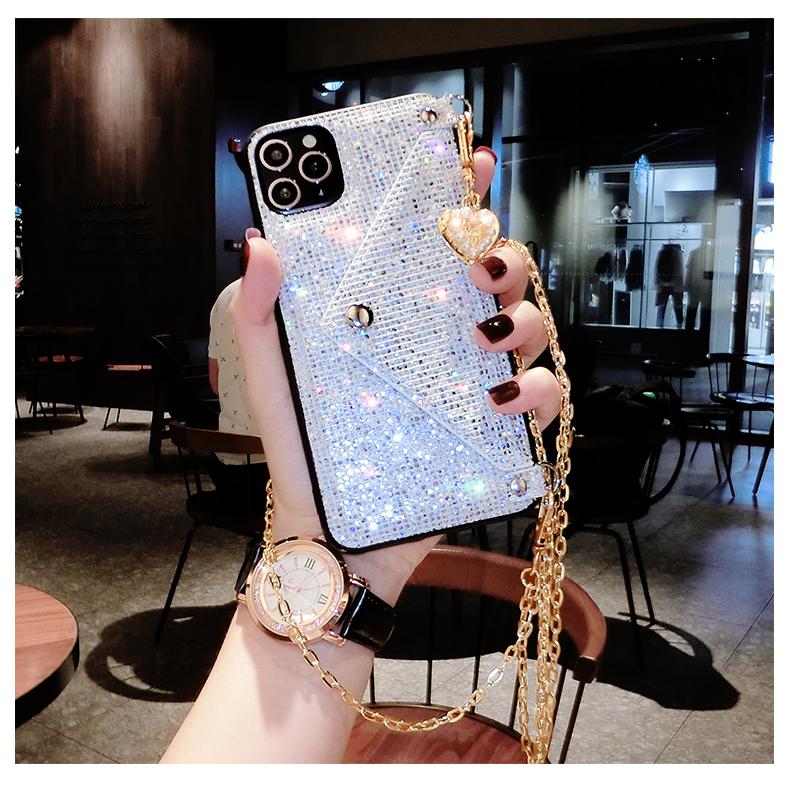 Luxury Glitter chain phone case