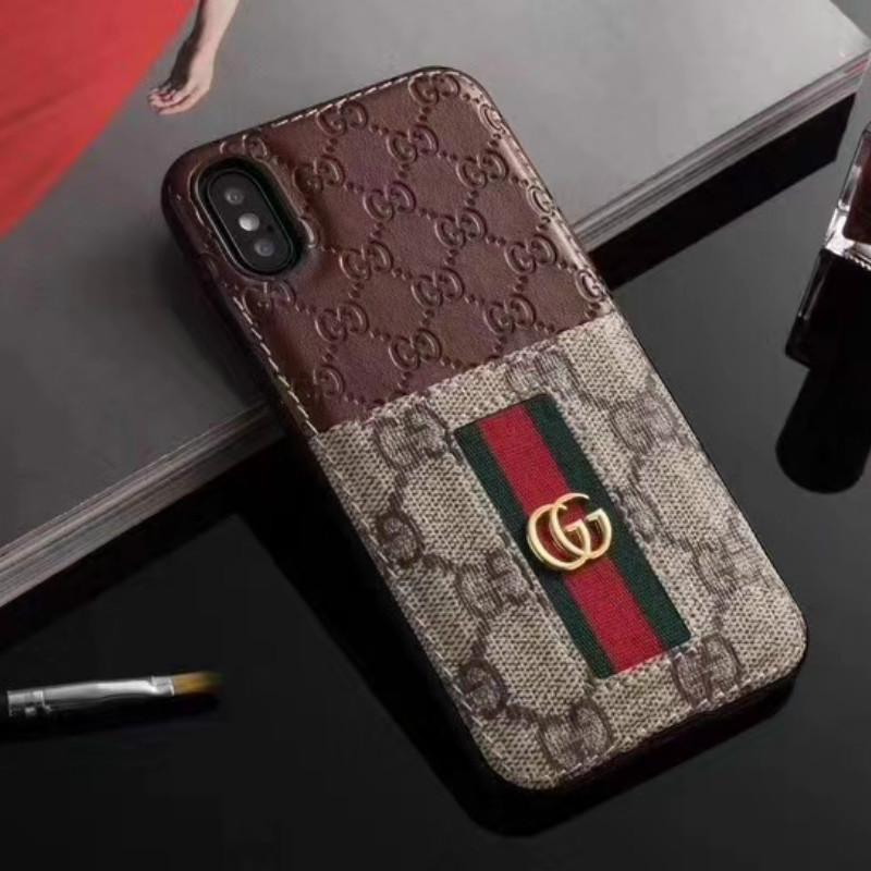 Embossed stitching card case phone case for iphone