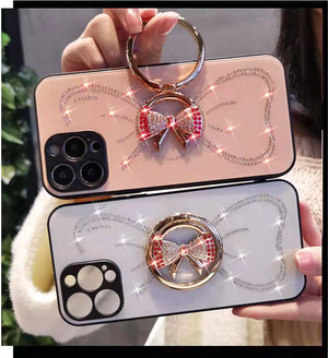 Diamond Bowknot Stand Phone Case for iphone