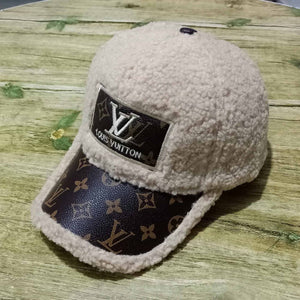 Lamb hair baseball cap