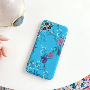 Flower glossy phone case