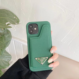 Simple leather phone case