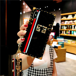 Luxury fashion square phone case for iphone