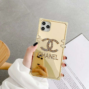 Luxury square mirror phone case