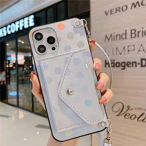 Fashion Polka Dot Coin Purse Phone Case for iphone