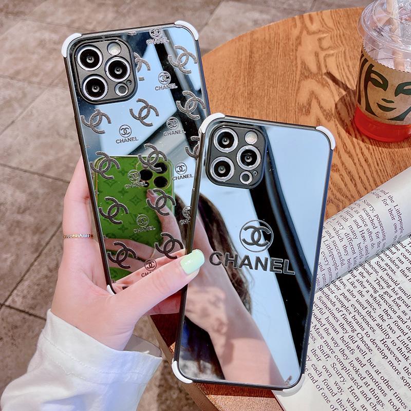 Four-corner anti-drop mirror phone case For iphone