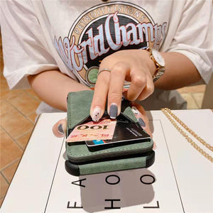 Crossbody Card package chain phone case for iphone